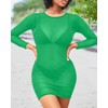 Daci - Traje de baño sexy de malla transparente para