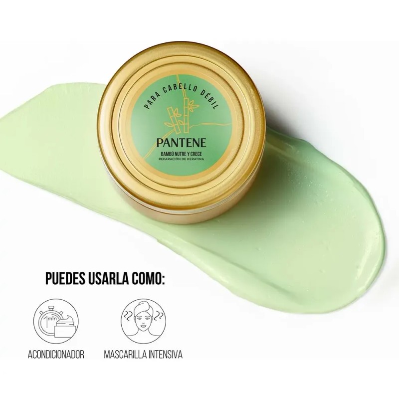 Mascarilla Intensiva para cabello débil Pantene Pro-V Miracles Bambú Nutre