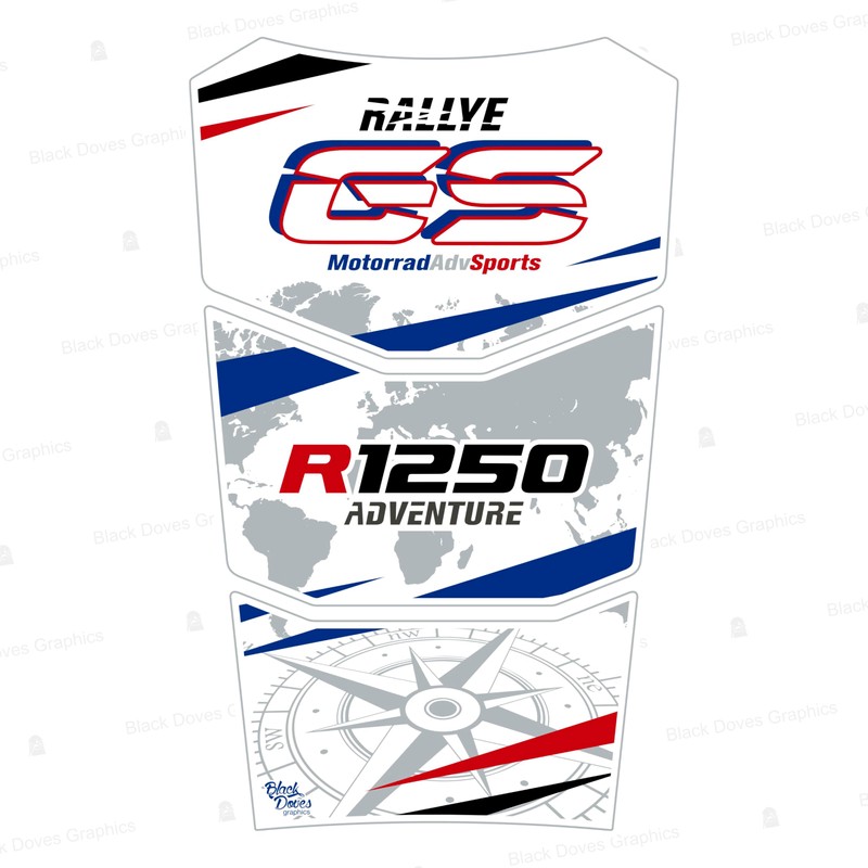 Tank Pad Sticker Resin Compatible with R 1250 GS Adventure