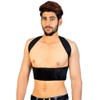 Posture Corrector Deluxe, Magnetic, Adjustable Straps, Neoprene, Four Colours (Medium,