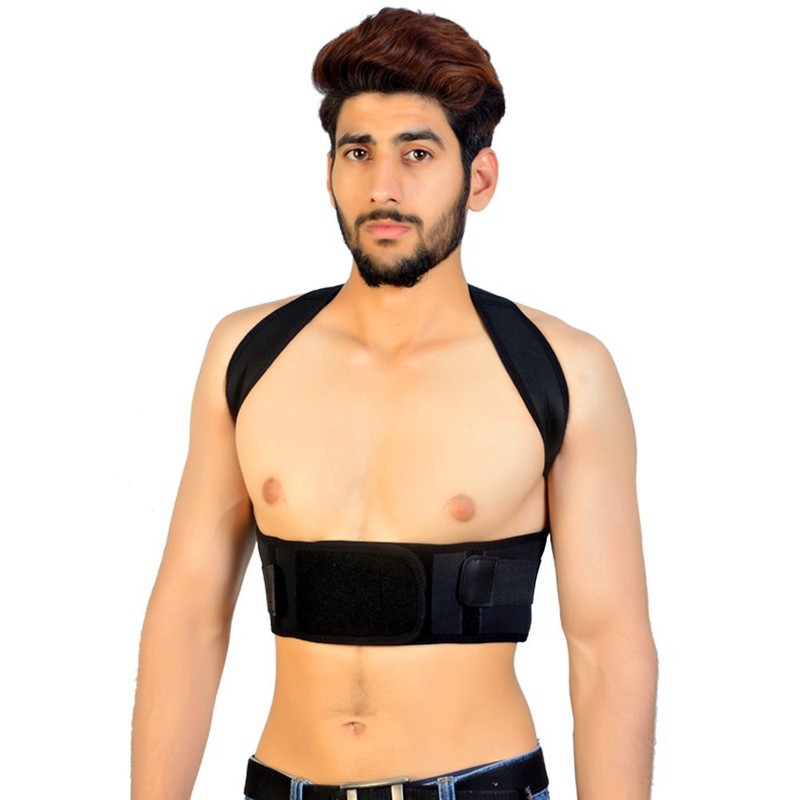 Posture Corrector Deluxe, Magnetic, Adjustable Straps, Neoprene, Four Colours (Medium,