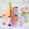 3 Minute Plastic Sand Timer,Hourglass Sand Clock with Suction Cup,Tooth