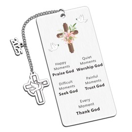 Christian Gifts for Women 2025, Confirmation Gifts for Teen Girls, Adult Easter Basket Stuffers, Baptism Gifts for Girl, Teens Easter Basket Stuffers, Communion Bible Verse Bookmark, Graduation Gift