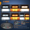 Nilight 2PCS 6.5 Inch 120W LED Light Bar Amber White