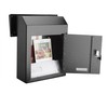Metateel Through The Door Locking Mail Drop Box with Rain