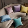 MIULEE Pack of 2 Velvet Soft Decorative Square Throw Pillow