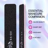 Professional Nail Files Grit 80/80, Jumbo Size Black/Pink Rectangle (50pcs