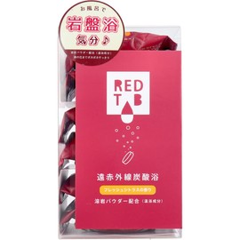 Health Bath Salts REDTAB Far Infrared Carbonated Bath, Fresh Citrus Scent, 1.8 oz (50 g) x 6 Tablets