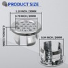 Seimneire 3pcs Plastic Sink Overflow Trim Ring Basin Overflow Ring,