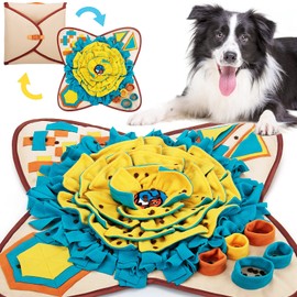TOTARK Snuffle Mat for Dogs, Dog Enrichment Toys Dog Snuffle Mat Puppy Brain Stimulating Toys Puzzle Toys Mind Stimulating Games for Boredom Nosework Toys for Small Medium Large Dogs