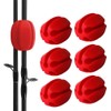10Pcs Silicone Fishing Rod Holder Straps, 5 Hole Portable Fishing