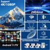 Wielio 2026 Smart Projector Android TV with WiFi 6 and