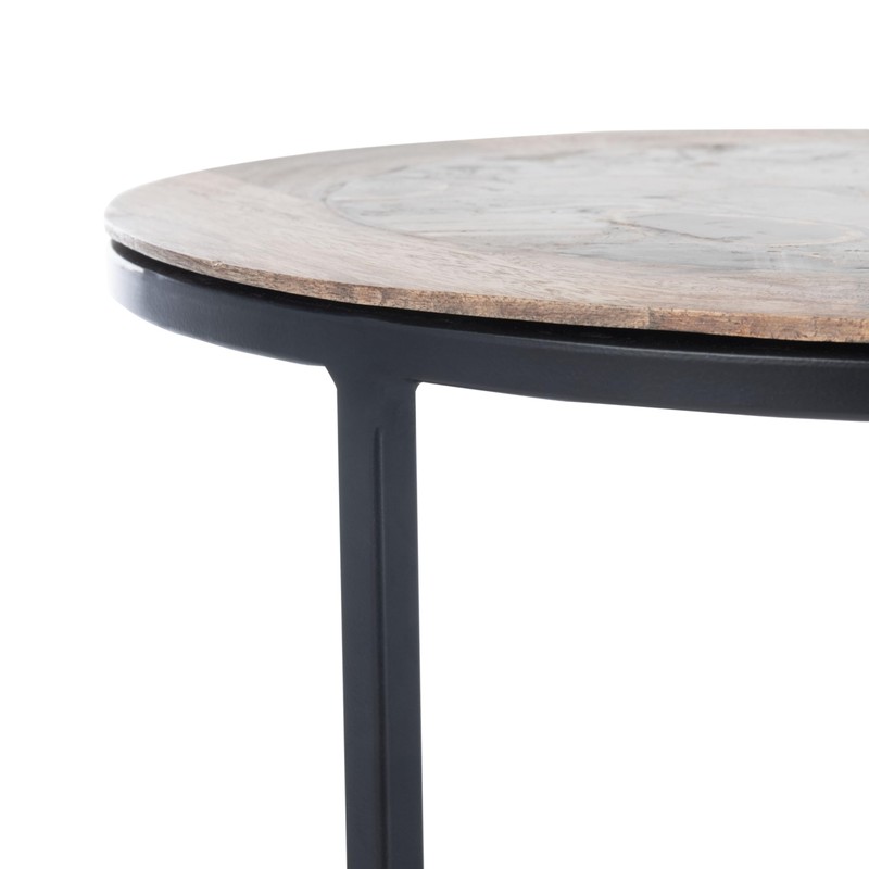 Safavieh Home Collection Lumi Black Agate Accent Table