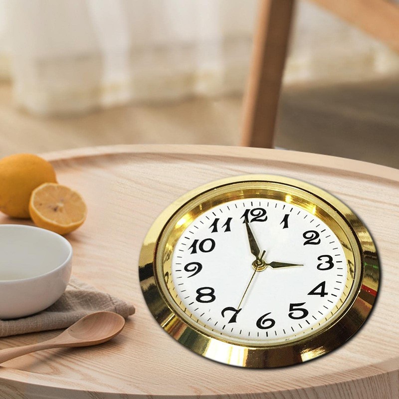 Colcolo Round Clock Insert Clock Face with Arabic Numerals Fit