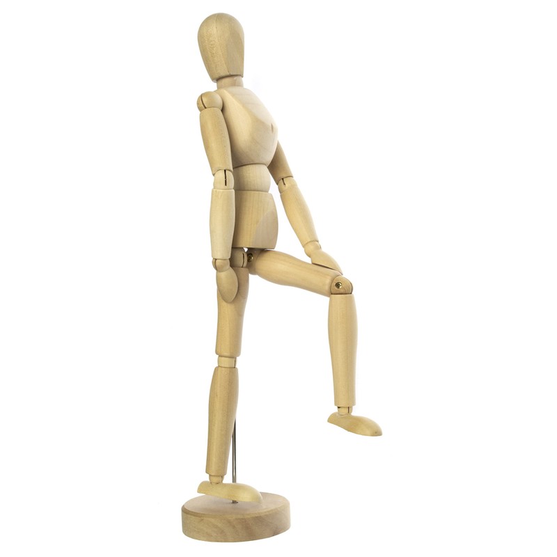 Kangaro Flexible Mannequin Wooden Doll 30 cm Buxus Wood
