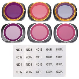 Sunnylife ND4/ND8/ND16/ND4‑PL/ND8‑PL/ND16‑PL Lens Filter Set for DJI POCKET2/OSMO POCKET