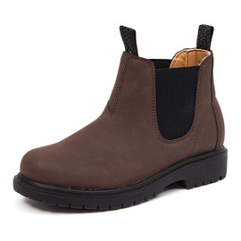 Deer Stags Boy's Chelsea Boot, Dark Brown-Brock Jr, 5 Big Kid