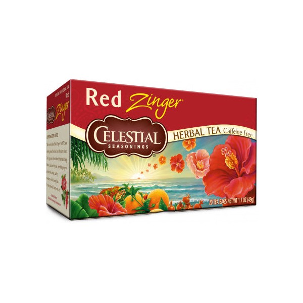 Celestial Seasonings Red Zinger Herbal Tea 20 Bags