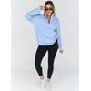 Trendy Queen Womens Oversized Sweatshirts Fall Sweaters Fashion Hoodies Half