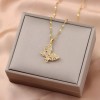 Collar Taikula Mariposa Oro 18K Acero Inoxidable Mujer 40+5cm