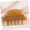 VICASKY Sandalwood Buffalo Horn Comb Coarse Tooth Hairdressing Tool Wide