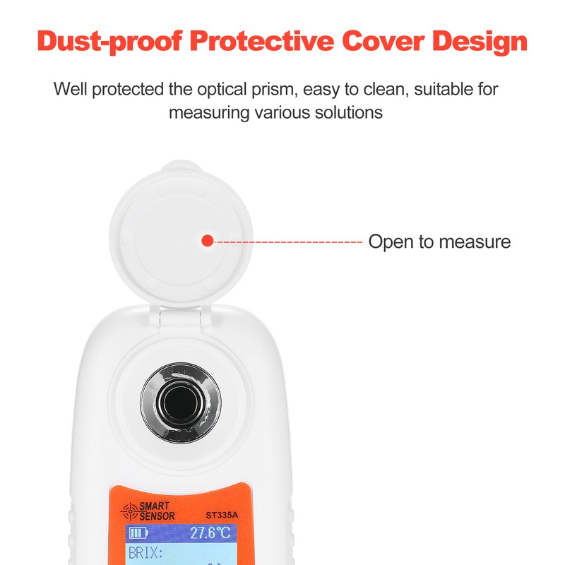 SMART SENSOR ST335A LCD Digital Refractometer Portable Handheld Honey Refractometer