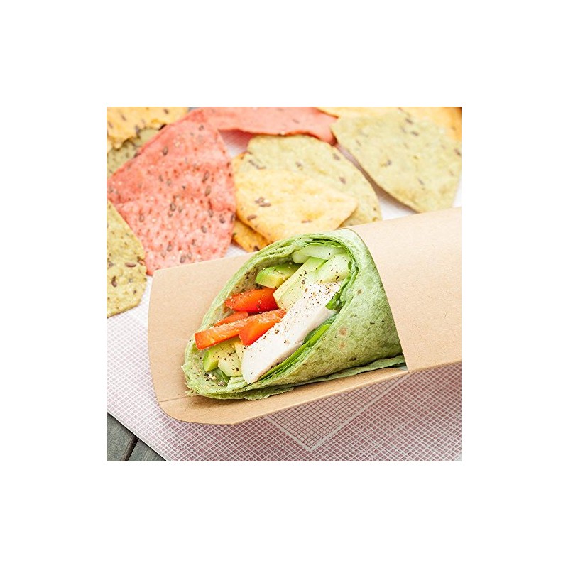 Restaurantware Paper Sandwich Wrap Display - Disposable Wrap Plate -