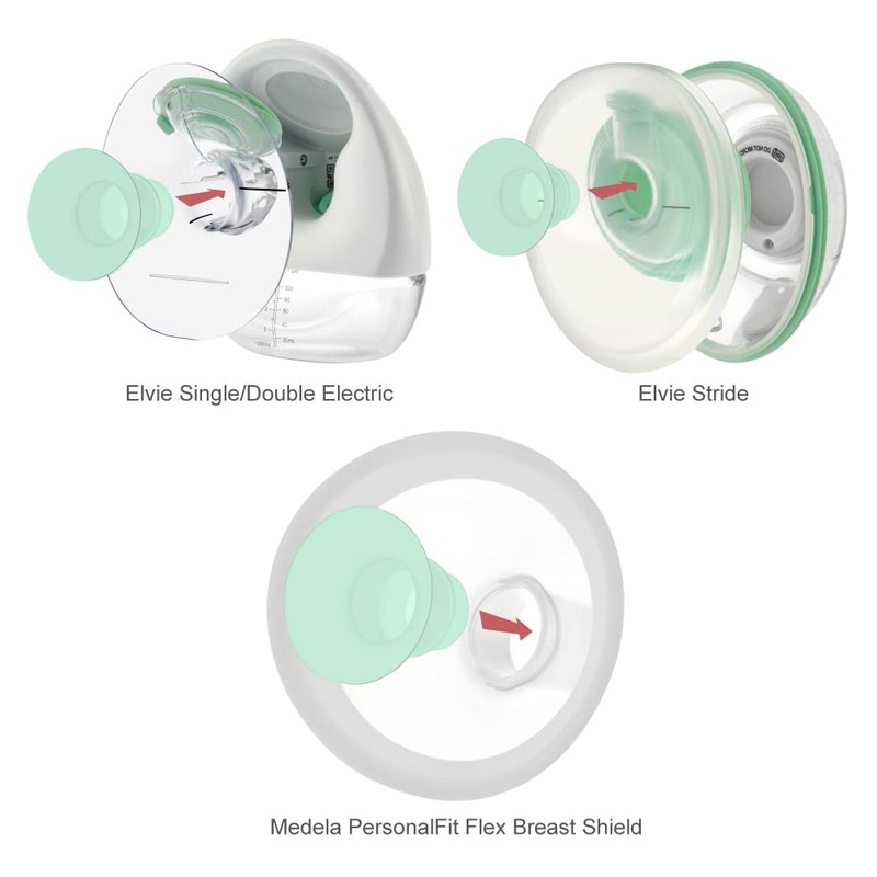 Maymom 14mm Flange Insert Compatible with Elvie Single/Double Electric, Elvie