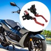 JUUDDENPARTS 1 Pair Red 7/8” Motorcycle Brake Clutch Levers, Adjustable