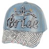 TOP HEADWEAR Bride Studded Shiny Hat - Women's Denim Rhinestone