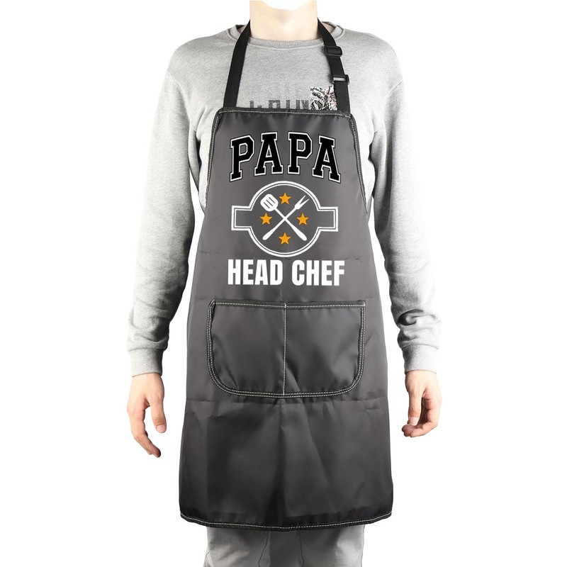 MBMSO Papa Head Chef Apron for Grandpa Apron Fathers Day