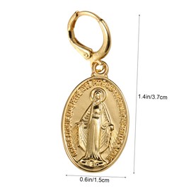 BESPORTBLE Vintage Golden Ear Drop Earrings for Women Lightweight Dangler Fashion Ear Clips Unique Creative Design Girlfriend Wife Friends