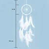 Jrancc Dreamcatcher DIY Handmade Feathers 55cm White for Bedroom Home