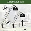 DAEHUI Deck Bird Feeder Hanger with 3in Clamp for Railing