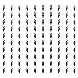 100 PCS Black Plastic Swivel Laundry Hook/Clips Clothes Pin Display Store Fixture
