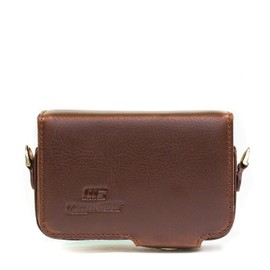MegaGear Protective Fitted Brown Leather Camera Case , Bag for For Canon PowerShot SX280 HS Camera