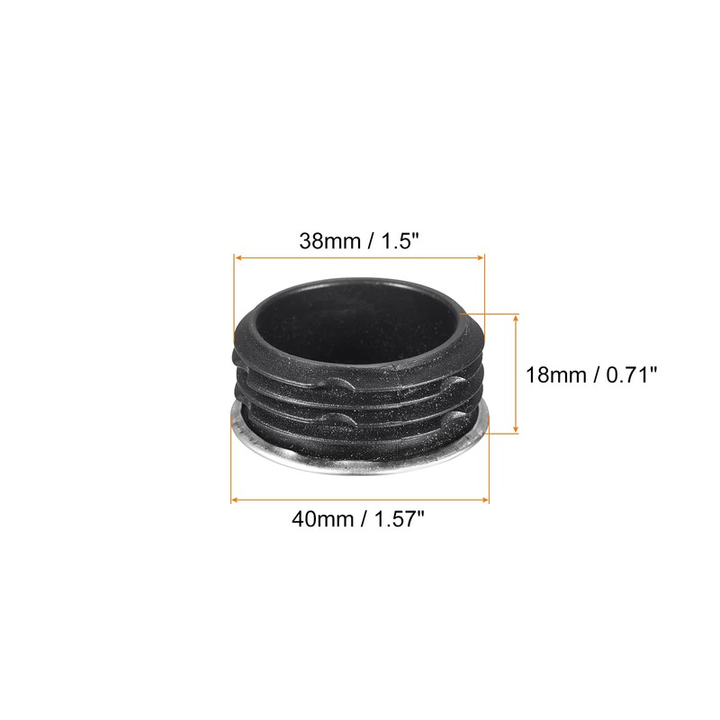 sourcing map Post End Cap Cover, 4pcs 40mm(1-9/16") Fence Post