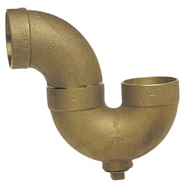 Nibco DWV P-Trap with Clean Out, Cast Bronze