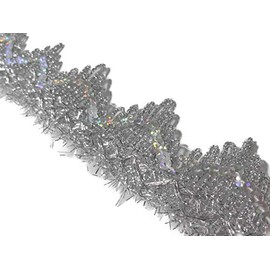 Kirari Handicraft Part No.249 Handicraft Sequin Blade_Silver (Silver) Width 1.6 inches (4 cm) x Length 6.6 ft (2 m) Sequin