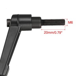 TA-VIGOR Adjustable Clamp Lever Handles M10 x 20mm Locking Quick Release Push Button Ratchet Screws Aluminum Alloy Male Thread Bolt for Machinery Equipment 3 Pack