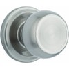 Brinks Push Pull Rotate Door Locks Stafford Passage Hall/Closet Knob, Satin Nickel, 23041-119