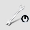 FLZOSPER 24mm×27mm Super-Thin Open End Wrench，Metric Slim Spanner，Flat Head Chrome