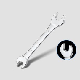 FLZOSPER 24mm×27mm Super-Thin Open End Wrench，Metric Slim Spanner，Flat Head Chrome Vanadium Steel With Mirror Polish