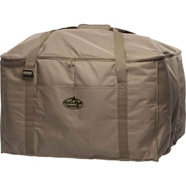 Rig'Em Right Waterfowl Deluxe 12-Slot Lesser Decoy Duck Hunting Bag with Padded Protection and Large Bottom Drains (12-Slot, Brown)
