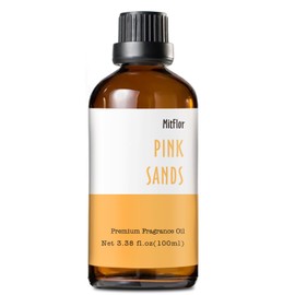 Pink Sands Fragrance Oil, MitFlor Single Scented Oils, Large Size Premium Grade Fragrance Oil for Diffuser, Soap & Candle Making Scent, Essential Oils for Home, 3.38 OZ/100ML