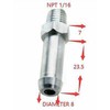 HCHCSPEED 1/16" NPT Radiator Aluminum Overflow Nipple Barb Hose Fitting