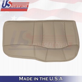 US Auto Seat Cover Inc 1999 to 2002 Fits Chevy Silverado Rear Bench Driver Bottom Leather Cover Tan
