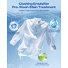 GLIDION Clothing Emulsifier Stain, Non-Ionic Laundry Pre-Treatment, Stain Remover for