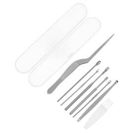 FOMIYES 1set Stainless Steel Ear Wax Removal Kit Ergonomic Ear Spoon Tools for Daily Use Non-Rusty Stainless Steel