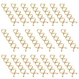 TUUXI 20pcs Spiral Bobby Pins 2 Inch Gold Metal Fast Bun Hair Accessories Spiral Hair Pins Spin Twist Screw Hair Pins for Women Hair Style DIY